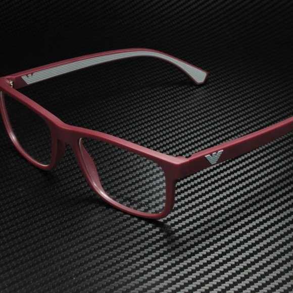 Emporio Armani Men's Matte Bordeaux Eyeglasses!